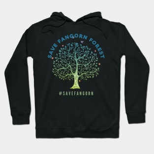 Save Fangorn Forest - Blue Tree - Funny Hoodie